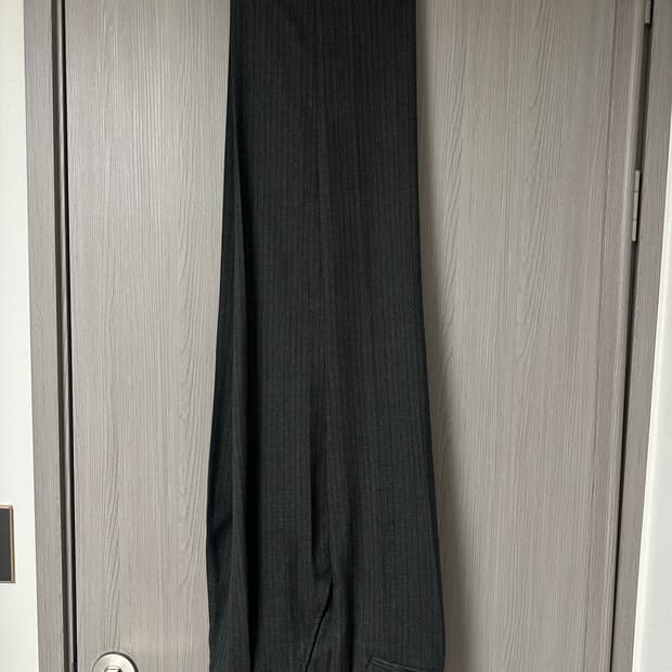 (M) stu 에스티유 크리즈 벨트 슬랙스 차콜