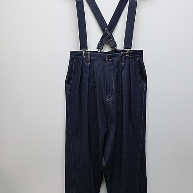새상품 요지야마모토 Ground Y 서스펜더 데님 3size