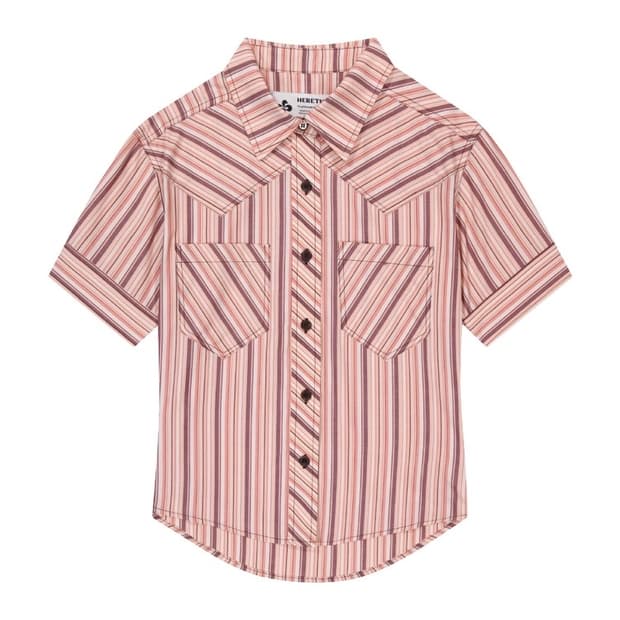 헤레틱 WESTERN STRIPE SHORT SLEEVE SHIRT