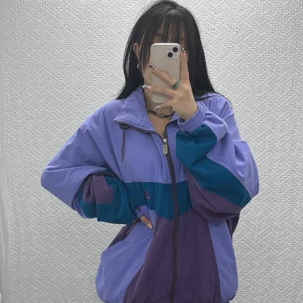 나이키 올드스쿨 레트로 배색 바람막이 자켓 XL C07702