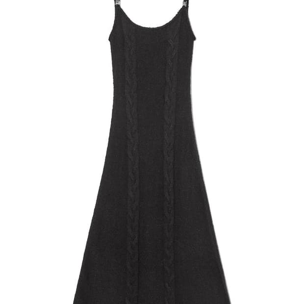 글로니 SIMON KNIT DRESS (BLACK)