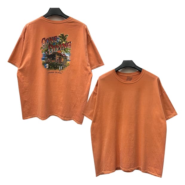 USA 빈티지 Blue 84 프린팅 반팔티 2XL