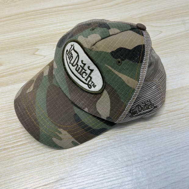 본더치 카모 매쉬볼캡 
