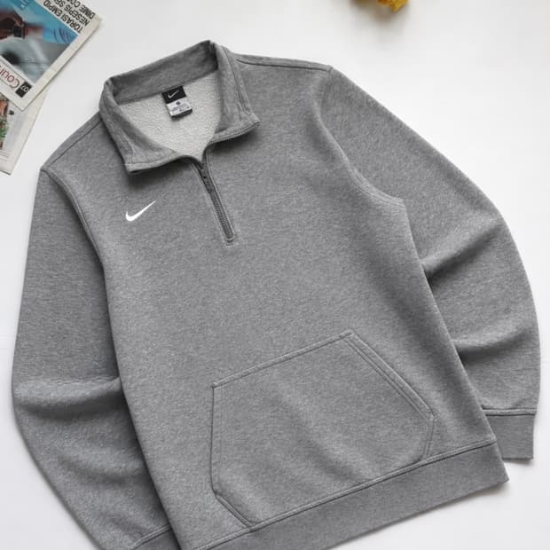 Nike 나이키 그레이 하프 집업 맨투맨
