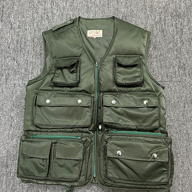 빈티지 패딩 조끼 100
