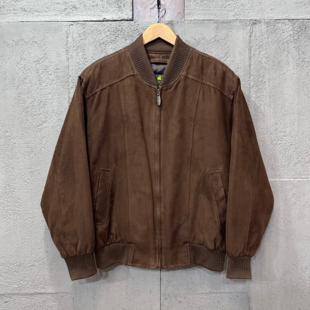Bencros London 브라운 스웨이드 블루종 자켓 (L)  