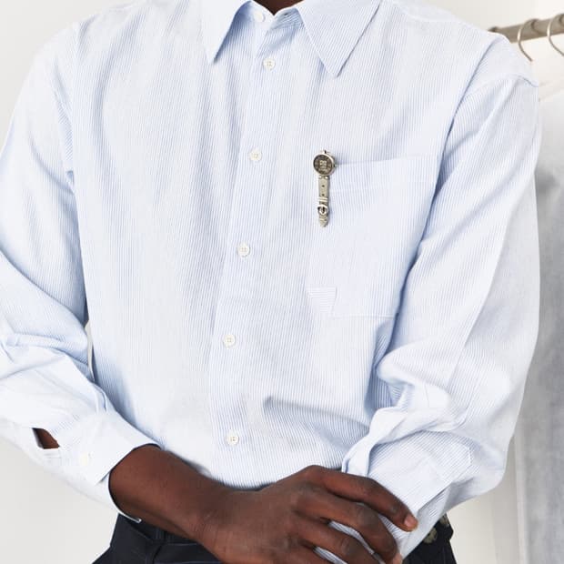 웨이비니스 오라가미셔츠 블루26ss