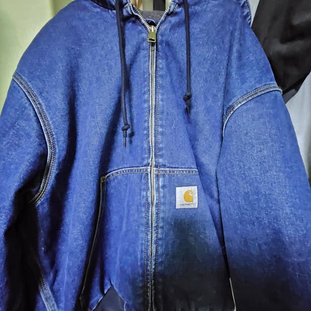 칼하트 wip 메이틀랜드 데님 og 액티브 자켓
