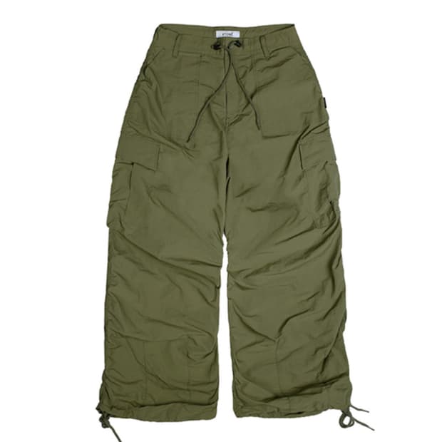 (L) 엑스톤즈 나일론 셔링 카고팬츠