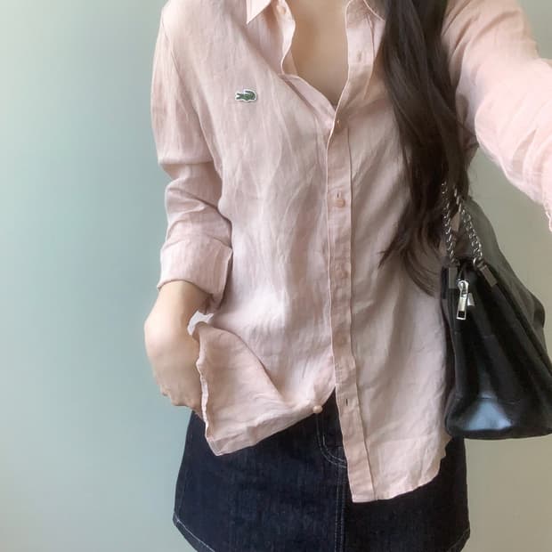 라코스테 린넨 셔츠 