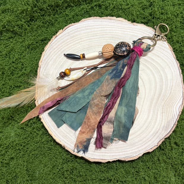 핸드메이드 보헤미안 웨스턴 키링