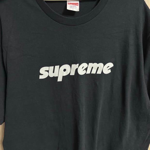 24ss 슈프림 핀라인 티셔츠 블랙 