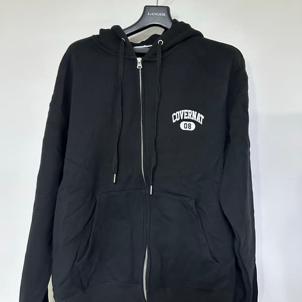 커버낫 블랙 후드 집업