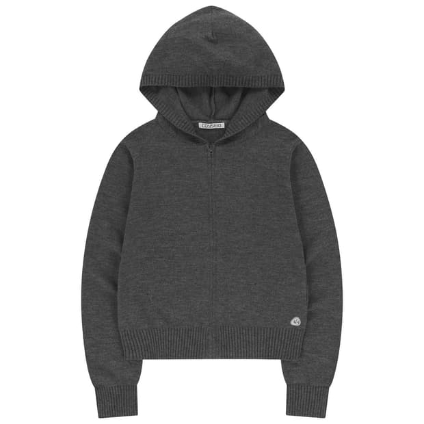 코이세이오 소프트 니트 집업 차콜