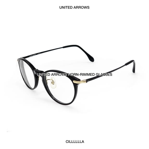 UNITED ARROWS 유나이티드 애로우즈 뿔테 안경 (케이스 포함)