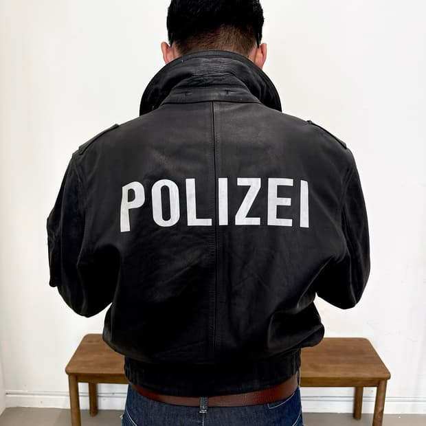 🇩🇪2004s 독일 “POLIZEI” 레더 자켓