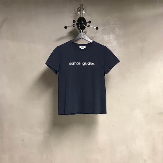 APC 아페쎄 네이비 반팔 티셔츠 S(W)