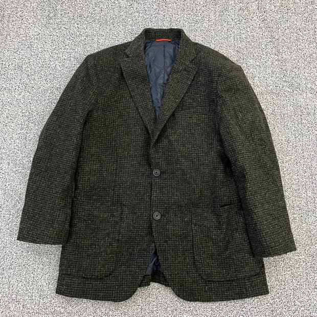 100 헨리코튼 울 체크자켓 0129H1