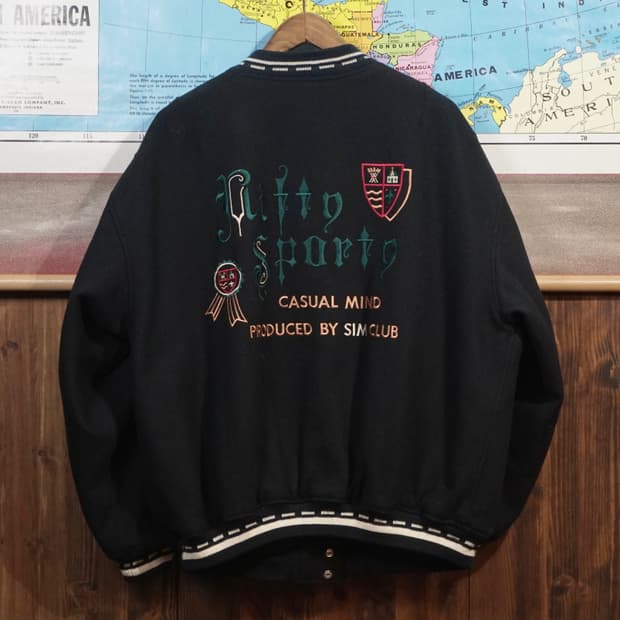 Nifty Sports 빈티지 바시티 자켓