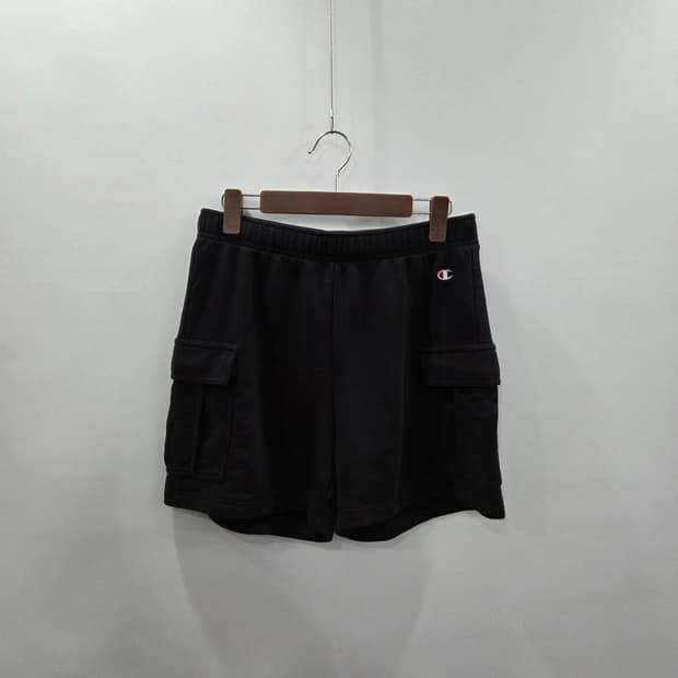 챔피온 카고 스웨트 쇼츠 블랙 M