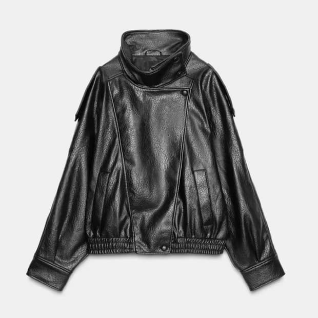 자라페이크레더자켓