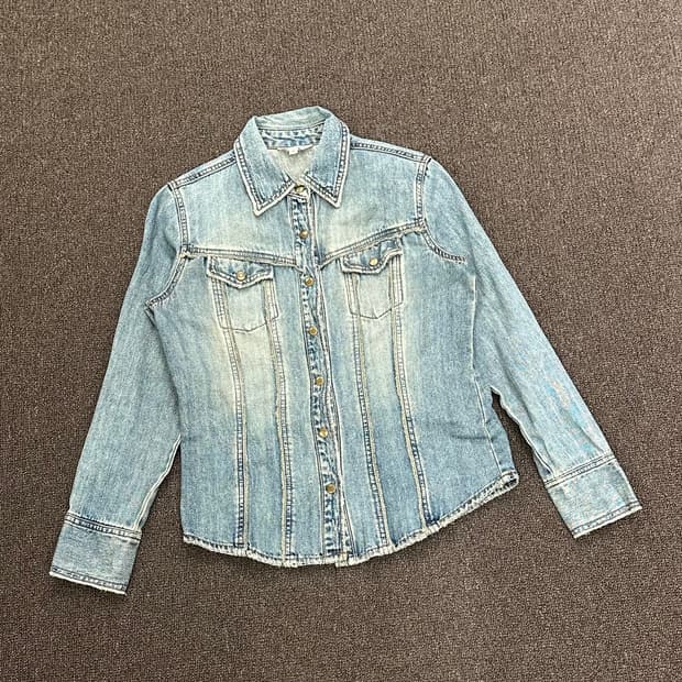 M)Japanese vintage 여성 데님 셔츠