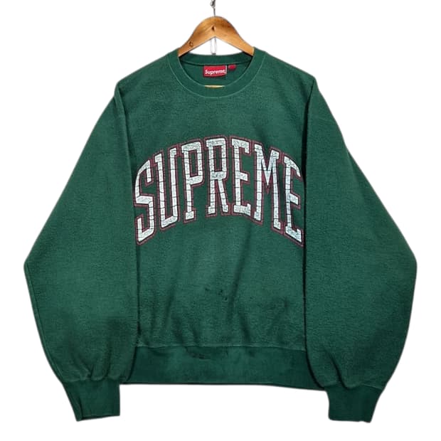 Supreme 슈프림 인사이드아웃 크루넥 파인그린 맨투맨