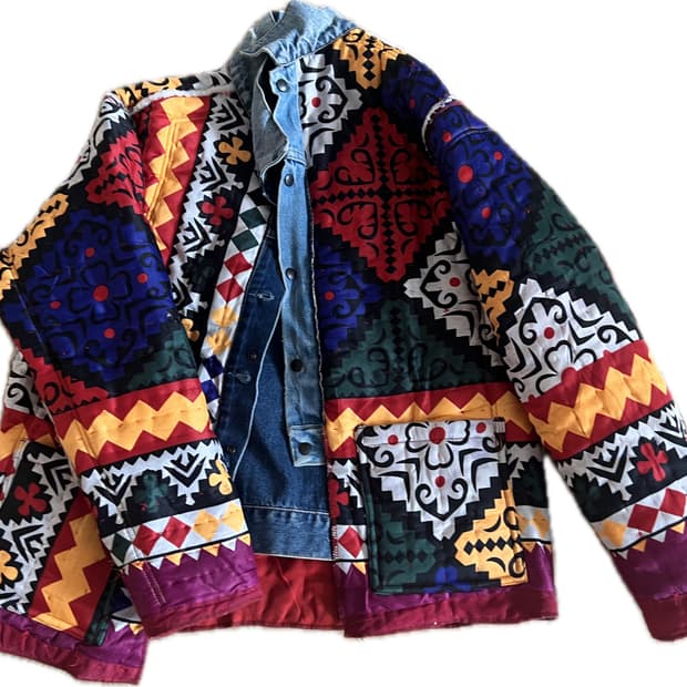 needles 리빌드 데님 리버시블 자켓