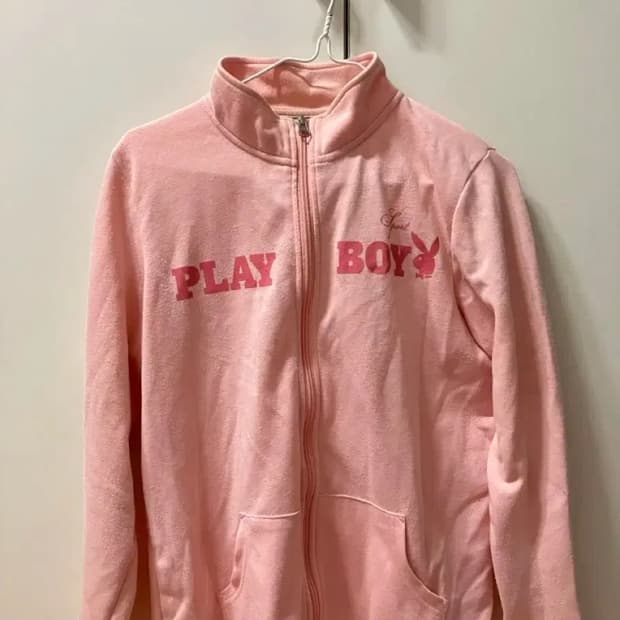 플레이보이 집업 데스라이즈 데라 핑크 빈티지 나시