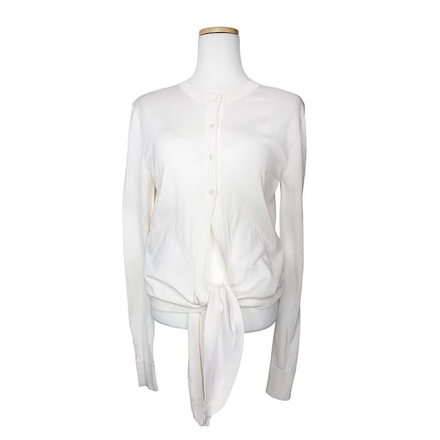 돌체앤가바나 아이보리 실크 니트 가디건 55