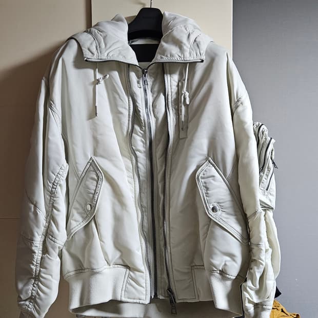 송지오옴므 항공자켓 봄버 점퍼 잠바 ma-1 블루종