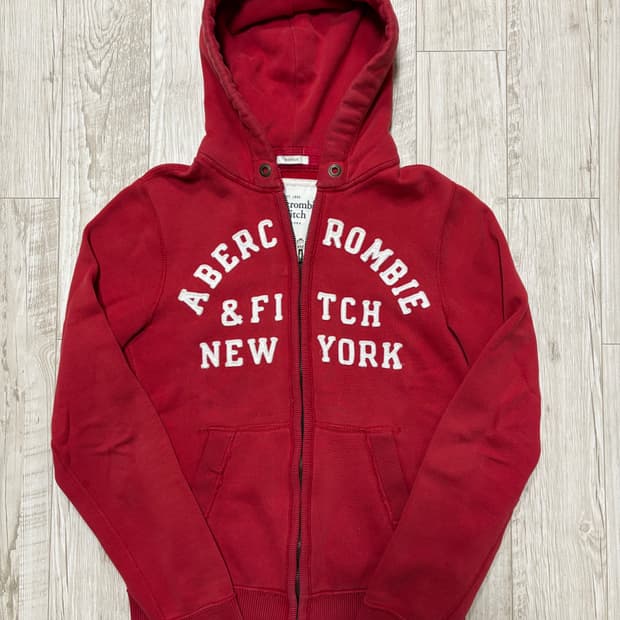 아베크롬비 후드집업 레드 xl