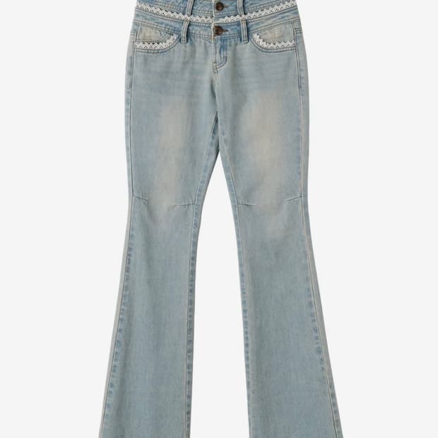 새상품) 스컬프터 더블웨이스트 부츠컷 데님