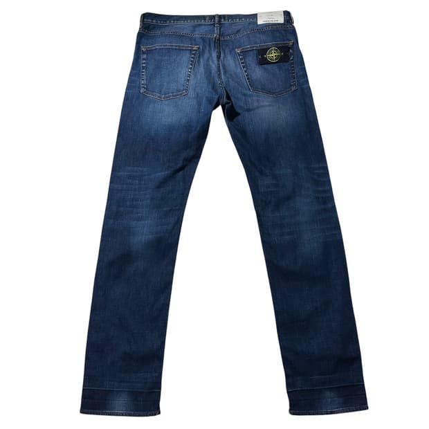 (매장판) 스톤아일랜드 백포켓 와펜 데님 팬츠