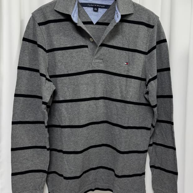 타미힐피거 스트라이프 긴팔티