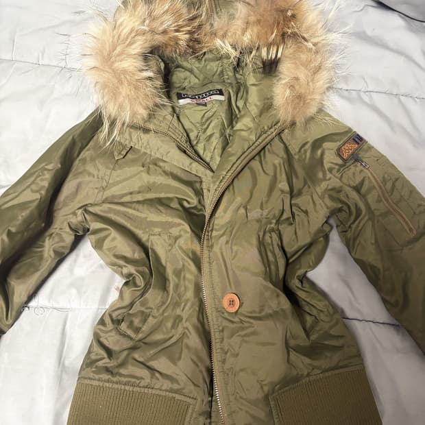 카파 이탈리아 점퍼 카키 털