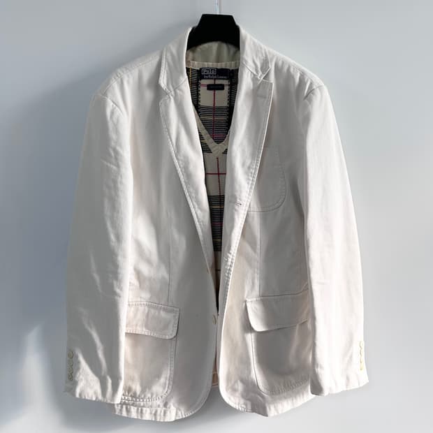 폴로 아이보리 스포츠 블레이저 자켓 (va.89)