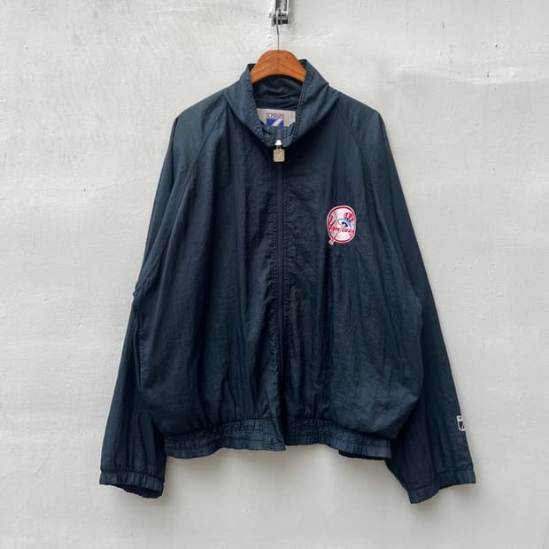 90s LOGO 7 양키스 나일론 자켓 