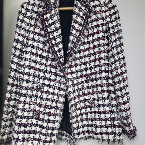 MINE 마인 이태리원단 트위드 자켓