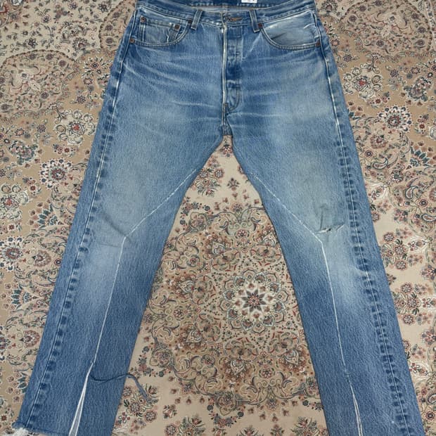 리바이스 501 올드파크 절개 슬림핏