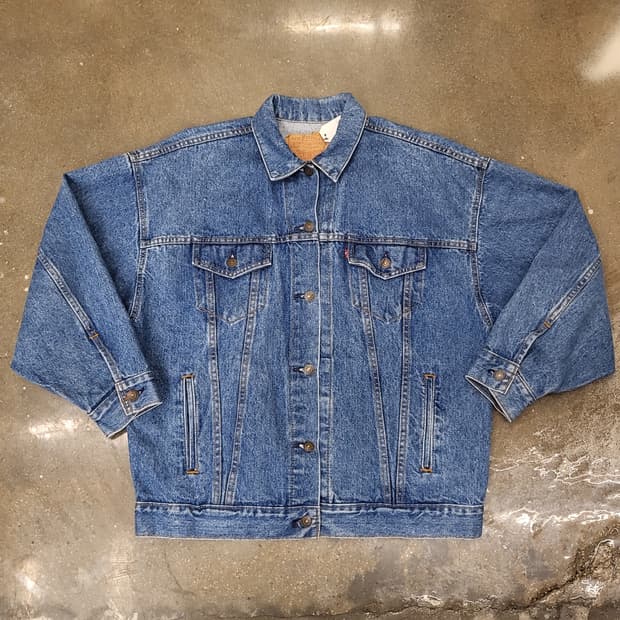 90s Made in USA 빈티지 리바이스 오버핏 데님자켓 청자켓