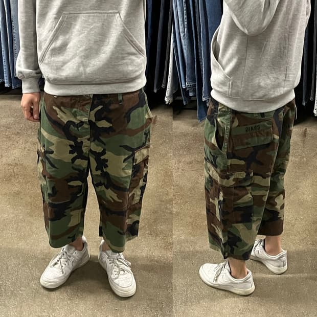 미군 우드랜드 BDU  컷오프 쇼츠 (~37”)