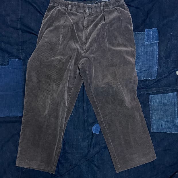 90‘s 폴로 랄프로렌 투턱 코듀로이 앤드류 팬츠 34 [초코]