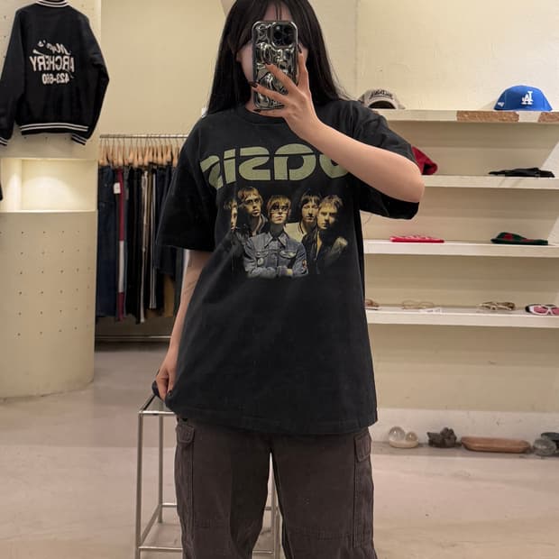 빈티지 오아시스 2006 월드투어 반팔 티셔츠 U1684