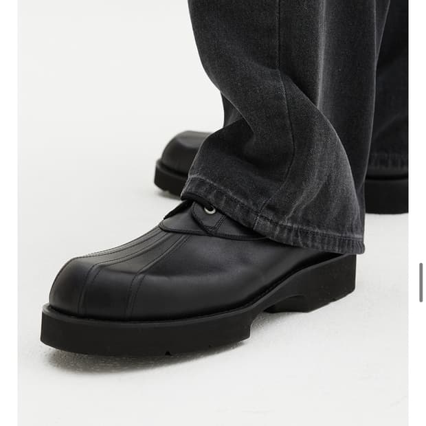 [새상품] 로맨틱무브 덕 더비 크랙블랙 245 265 280