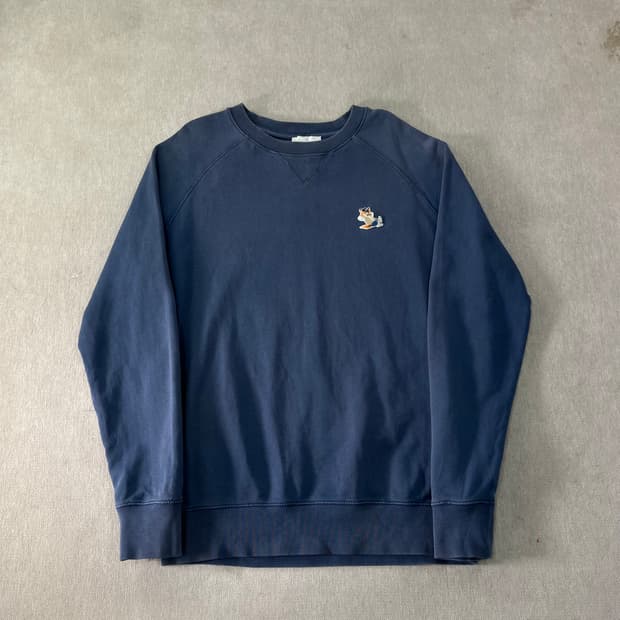 100 메종키츠네 칠렉스 폭스패치 맨투맨