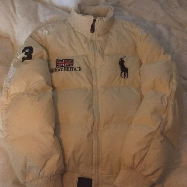 폴로 빅포니 브리튼 크림 패딩