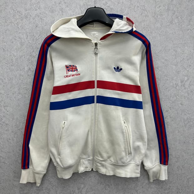 100 아디다스 파이어버드 신영국 코튼 후드집업