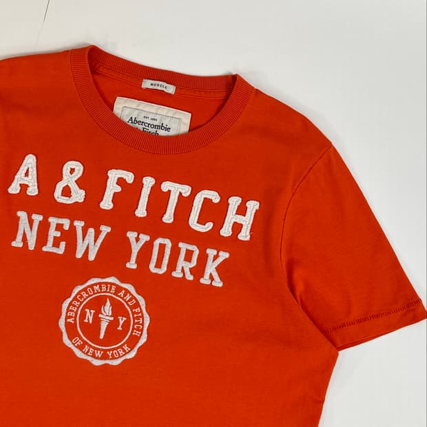 Abercrombie 스펠아웃 로고  반팔 티셔츠 M 