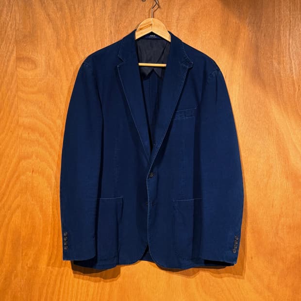 폴로랄프로렌 인디고 코튼 3B 블레이저 자켓 L 데님